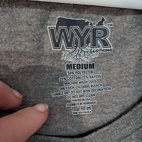 Gray Indiana roots v-neck t-shirt size medium - Picture 3 of 4